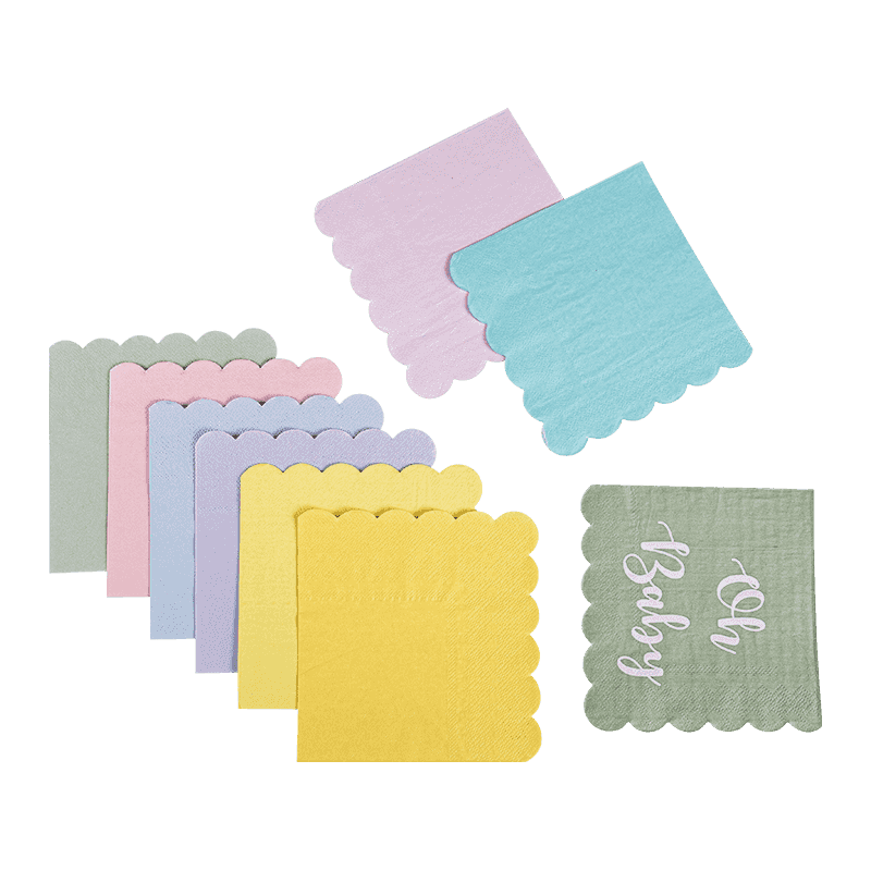 24x24 makulay na de-kalidad na die-cut napkins sj6101