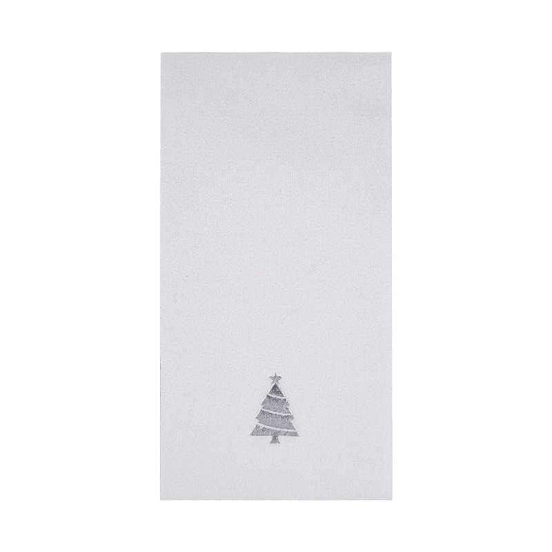 43x30 makapal na airlaid na papel napkins pilak na Christmas tree hot stamping SJ1402