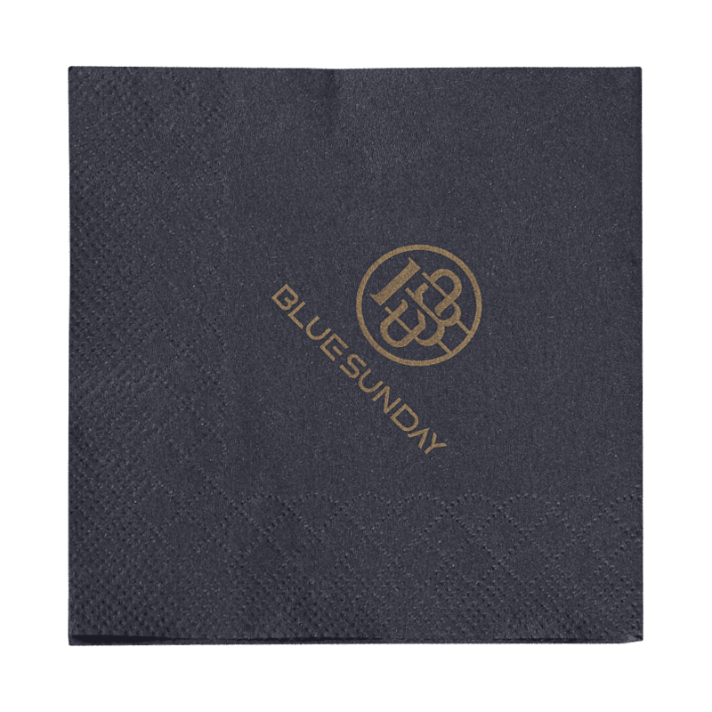 23x23 itim na papel na napkin na may gintong pag -print SJ4201