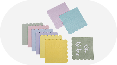 Mga napkin na pinutol ng mga napkin