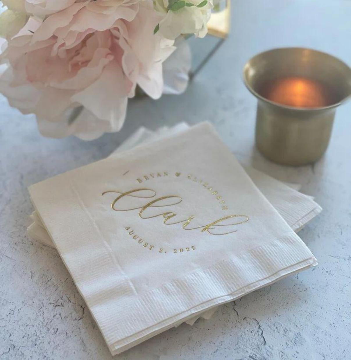 Cocktail Napkins 3ply Personalized Paper Napkins na may Hot Stamping Para sa Birthday Events Cocktail Napkins 3ply Personalized Paper Napkins na may Hot Stamping Para sa Birthday Events