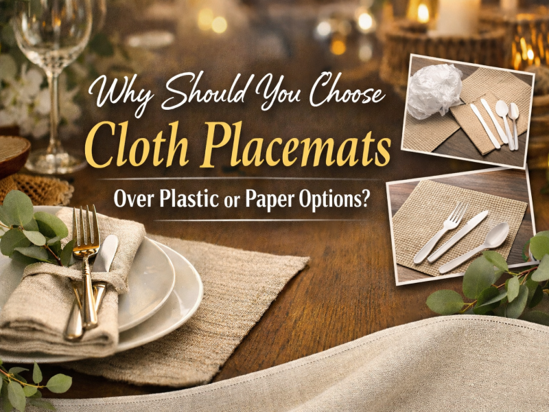 Bakit Dapat Mong Pumili ng Mga Placemat ng Tela kaysa sa Mga Opsyon sa Plastic o Papel?